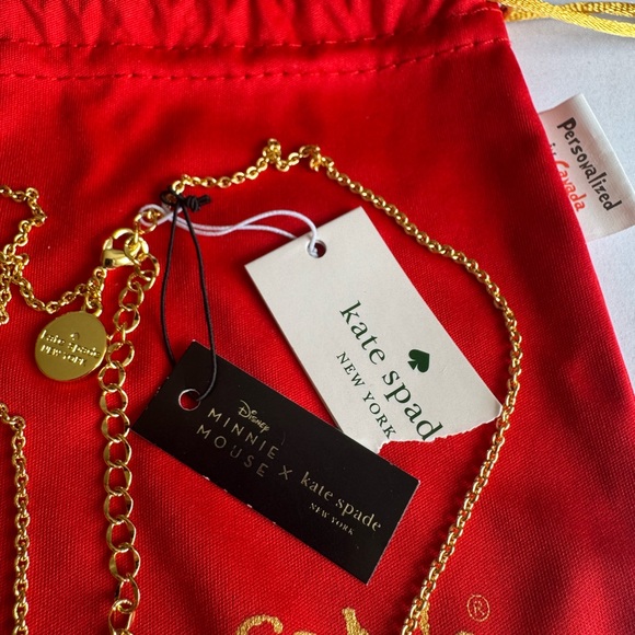 Kate Spade X Disney, Minnie Mouse. Red, Gold, and Black Necklace - Picture 12 of 12